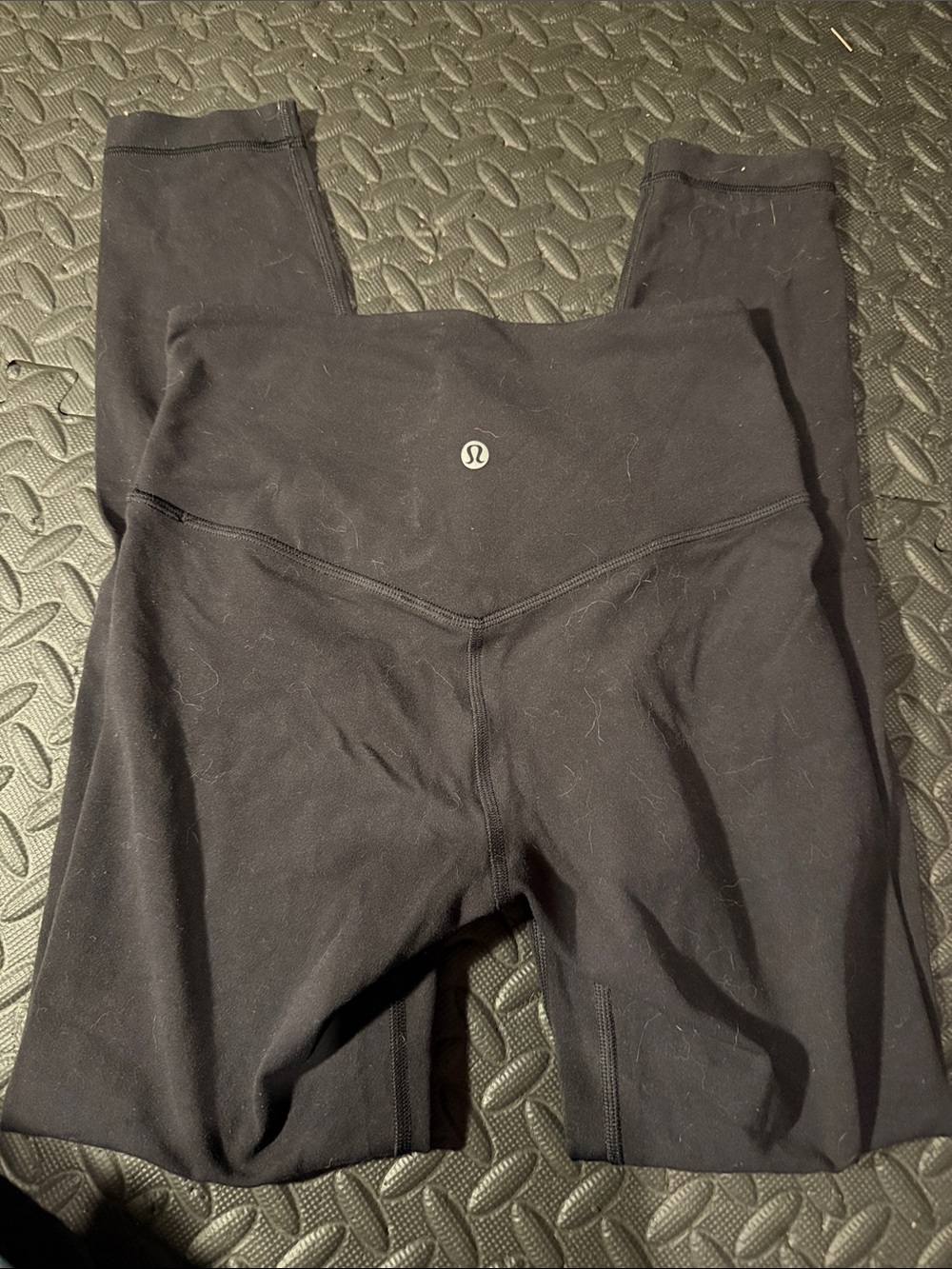lululemon athletica Black High-Rise Yoga Leggings cross waist
